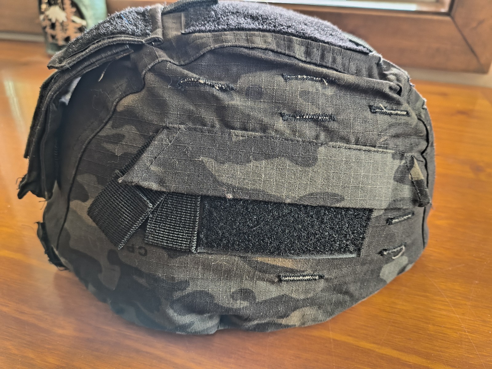 Tactical helmet covers with morale patches