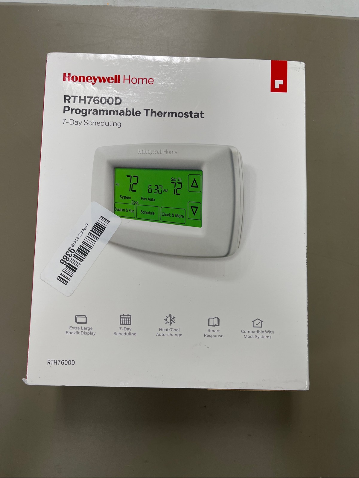 7-Day Programmable Thermostat with Touchscreen Display