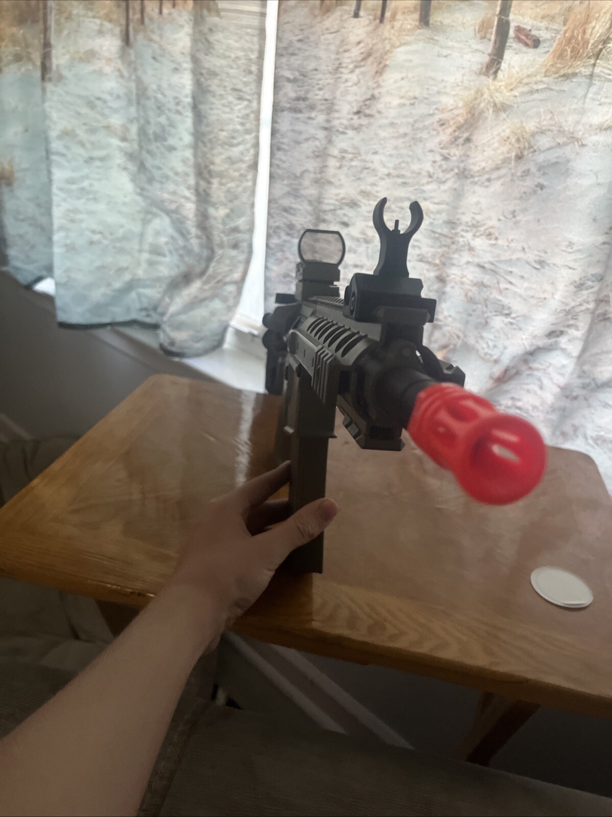 Mk18 Lancer Tactical Airsoft Rifle With Red Dot Scope