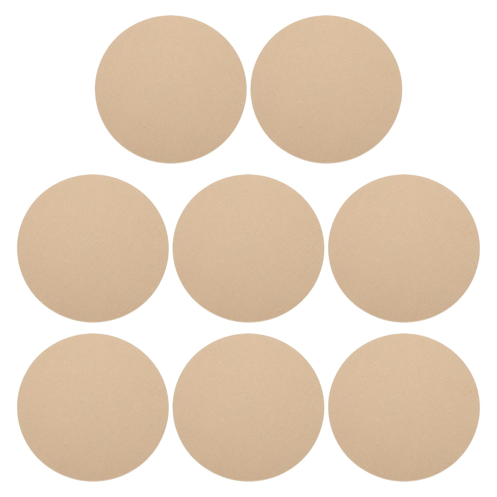 8 Pack 11.8" 300mm Diameter Ceramic Drying Slab, 6mm 15/64" Thick, Brown