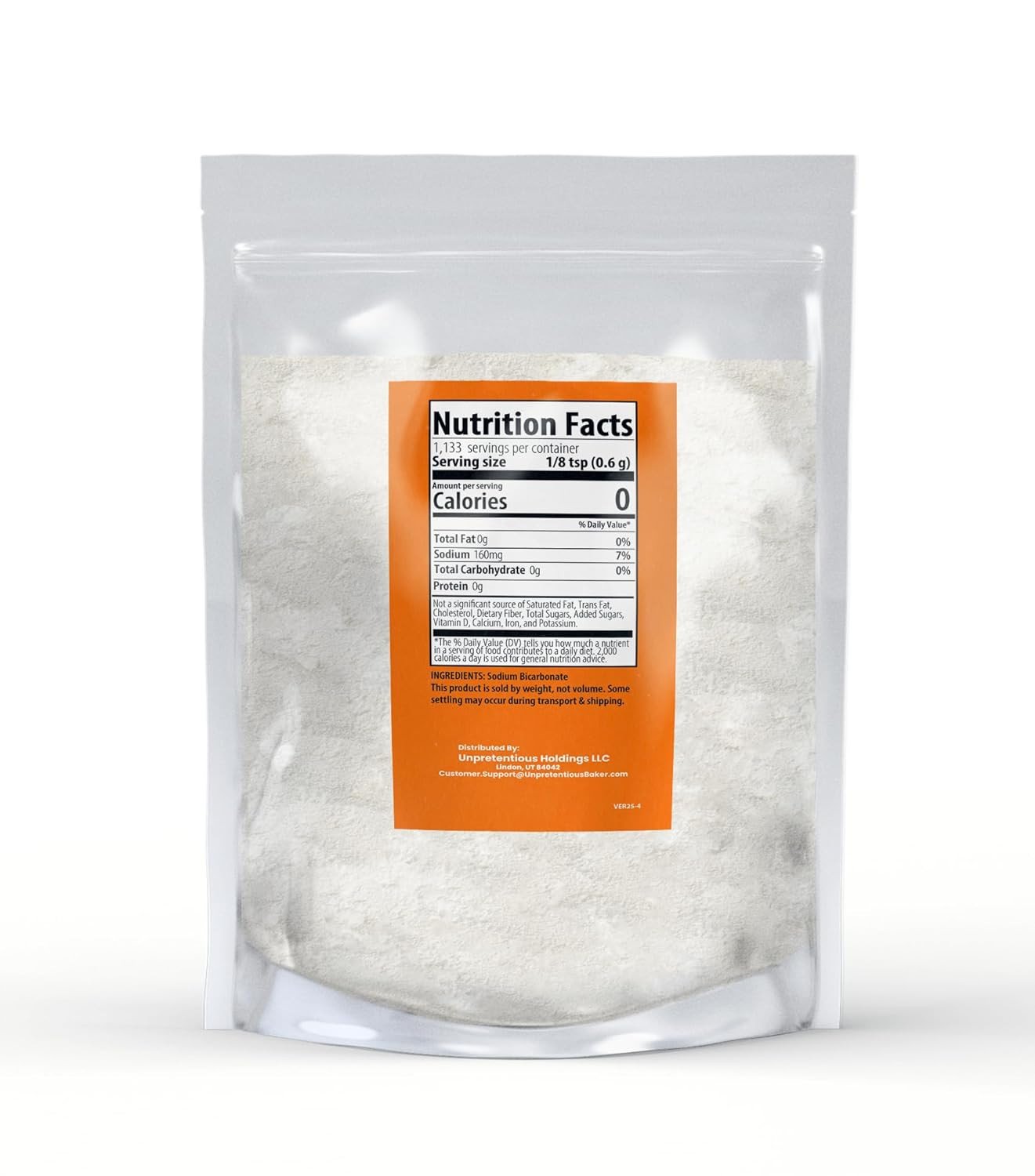 Unpretentious Baking Soda, 1.5 Lb, Pure Sodium Bicarbonate