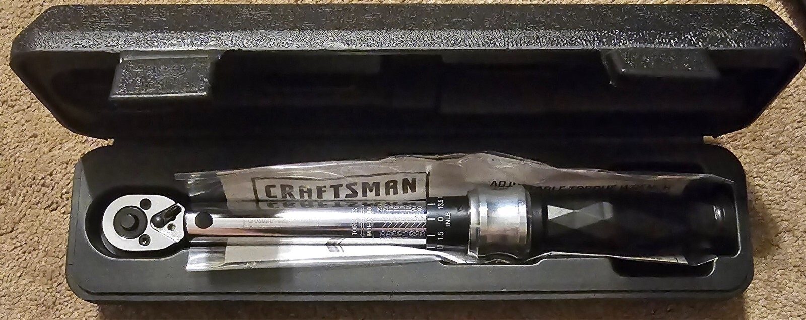 Craftsman 3/8”Dr. 25-250 IN-LB Torque Wrench-24T New!