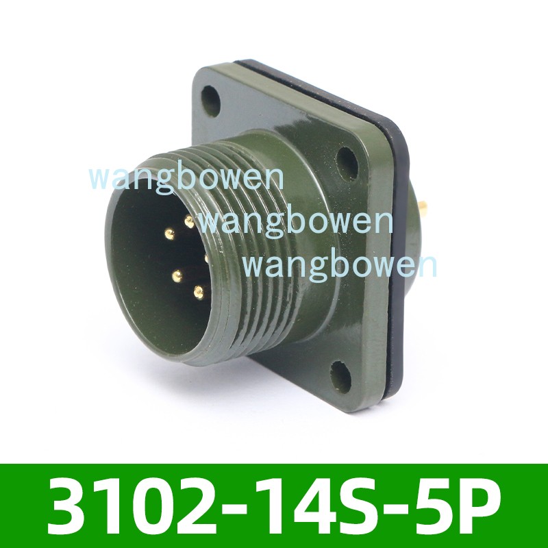 For Connector Socket Aviation Plug MS3106A14S-5S MS3102A14S-5P 5pin