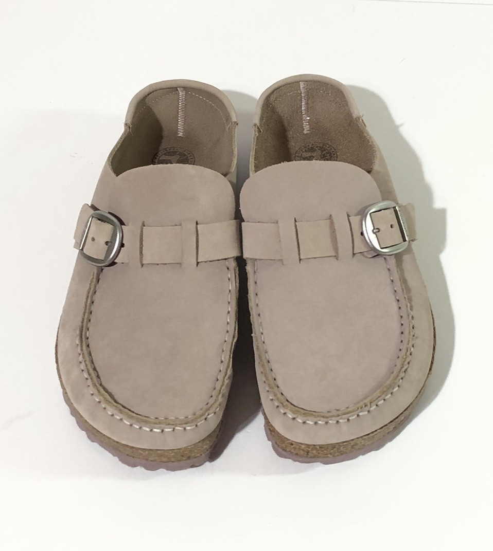 Birkenstock Buckley Clog Taupe Blush Suede Slip On Shoes Women’s 7 EU 38