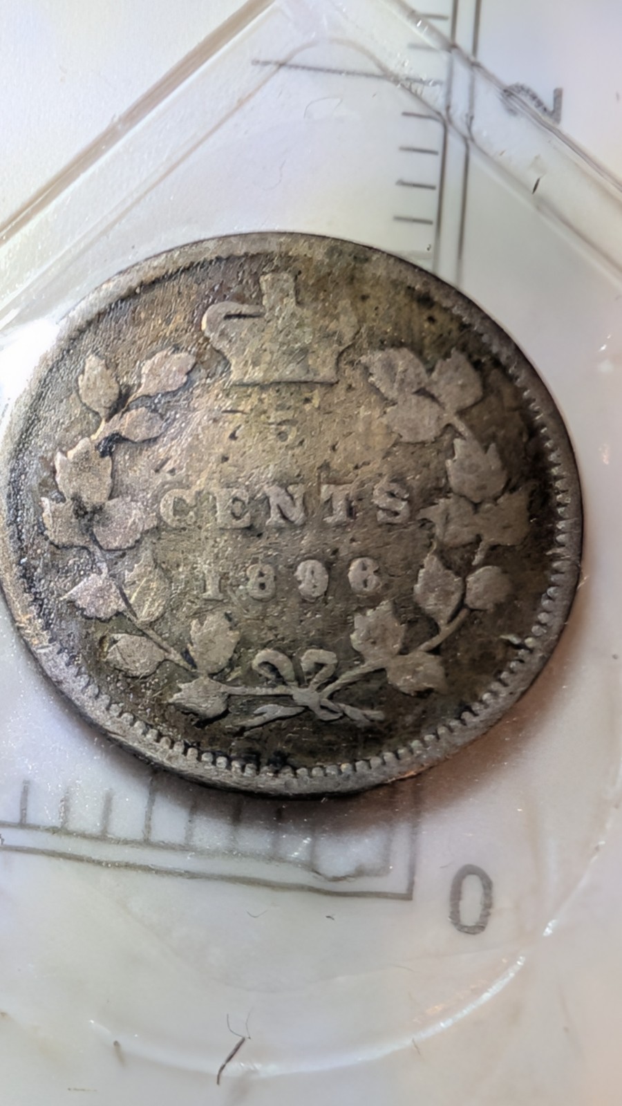1896 Canada Silver 5 Cent. VG/F Condition. BB12