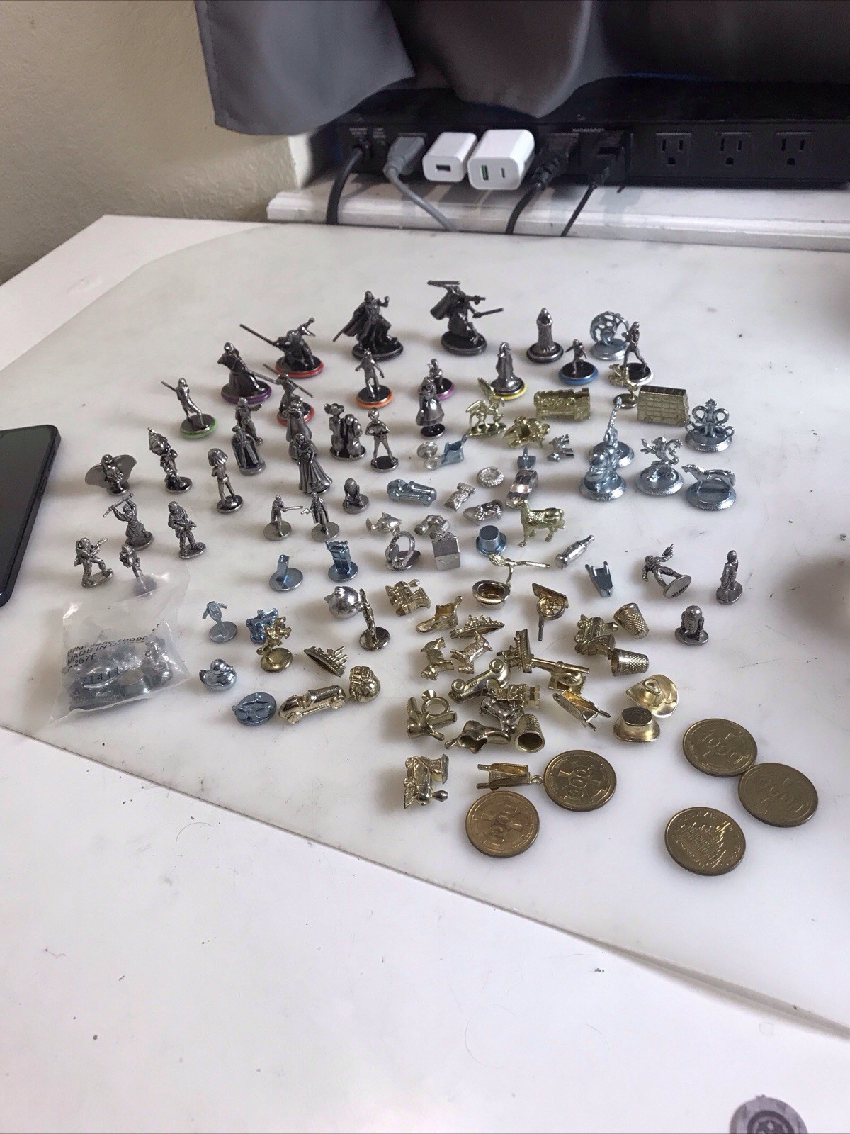 Monopoly Board Game Pieces Lot 2 Lb +