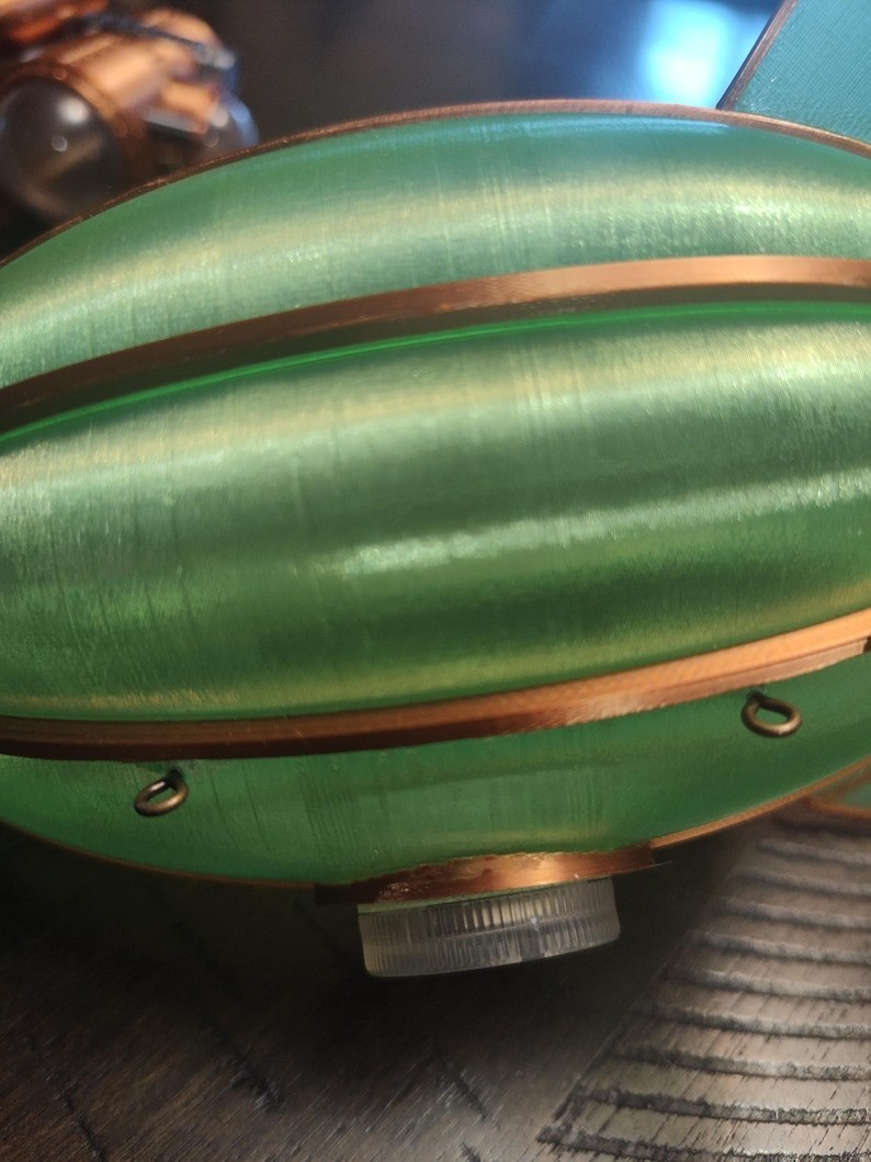 Steampunk Weekender Submarine Airship Lamp