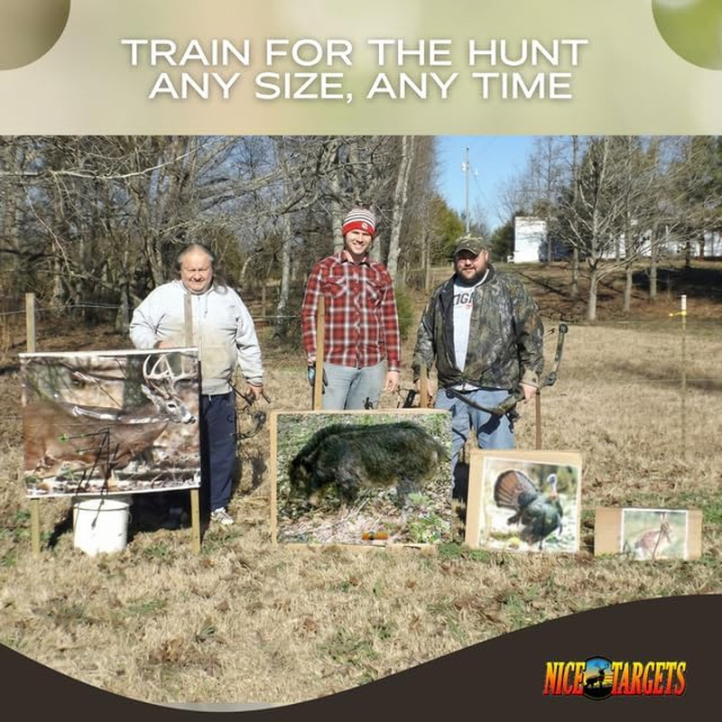 Turkey Archery Target, 20" X 22.5" Photorealistic Life Size Plastic Animal Ta...