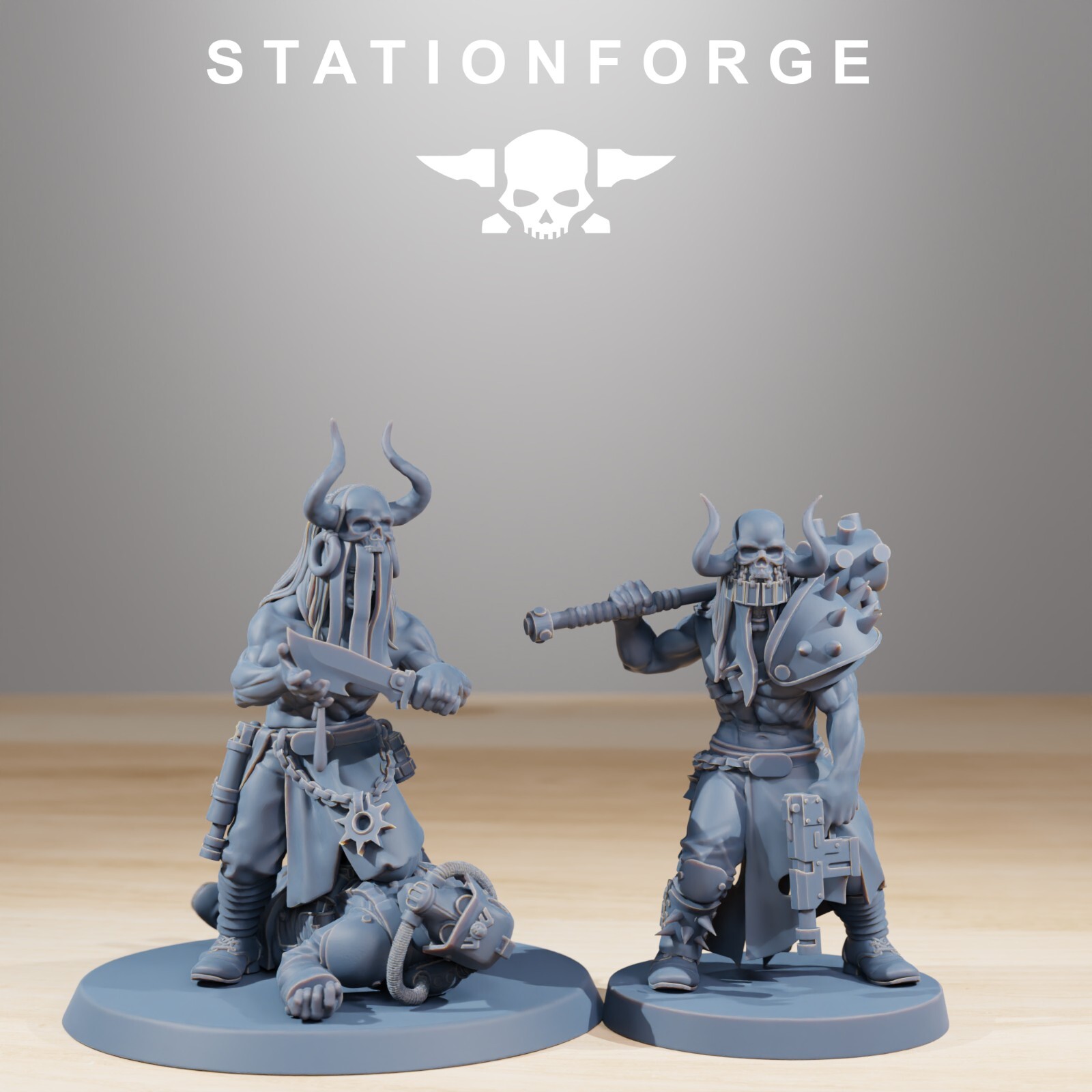 Corrupted Guard Sectarians from Station Forge. 32mm.