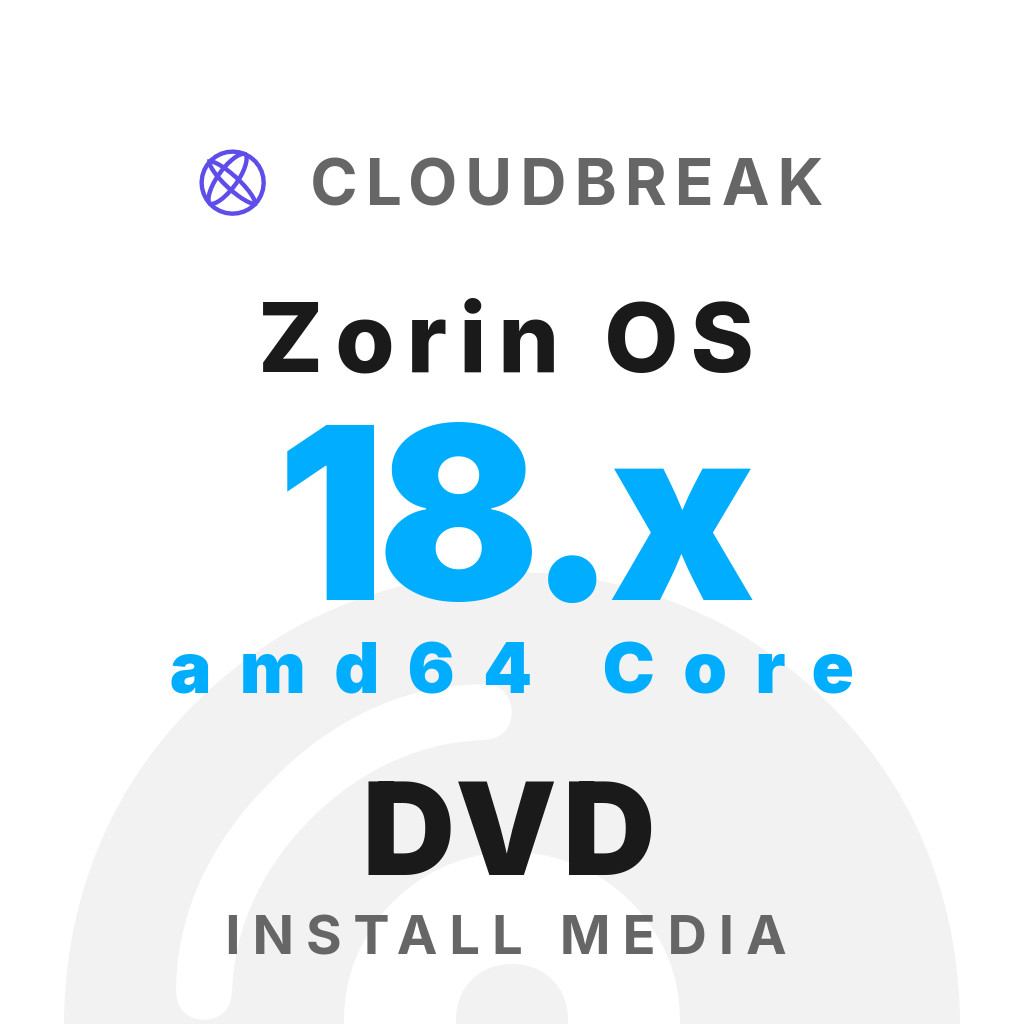 Zorin OS 18.x amd64 Core Bootable/Live Install DVD NEW