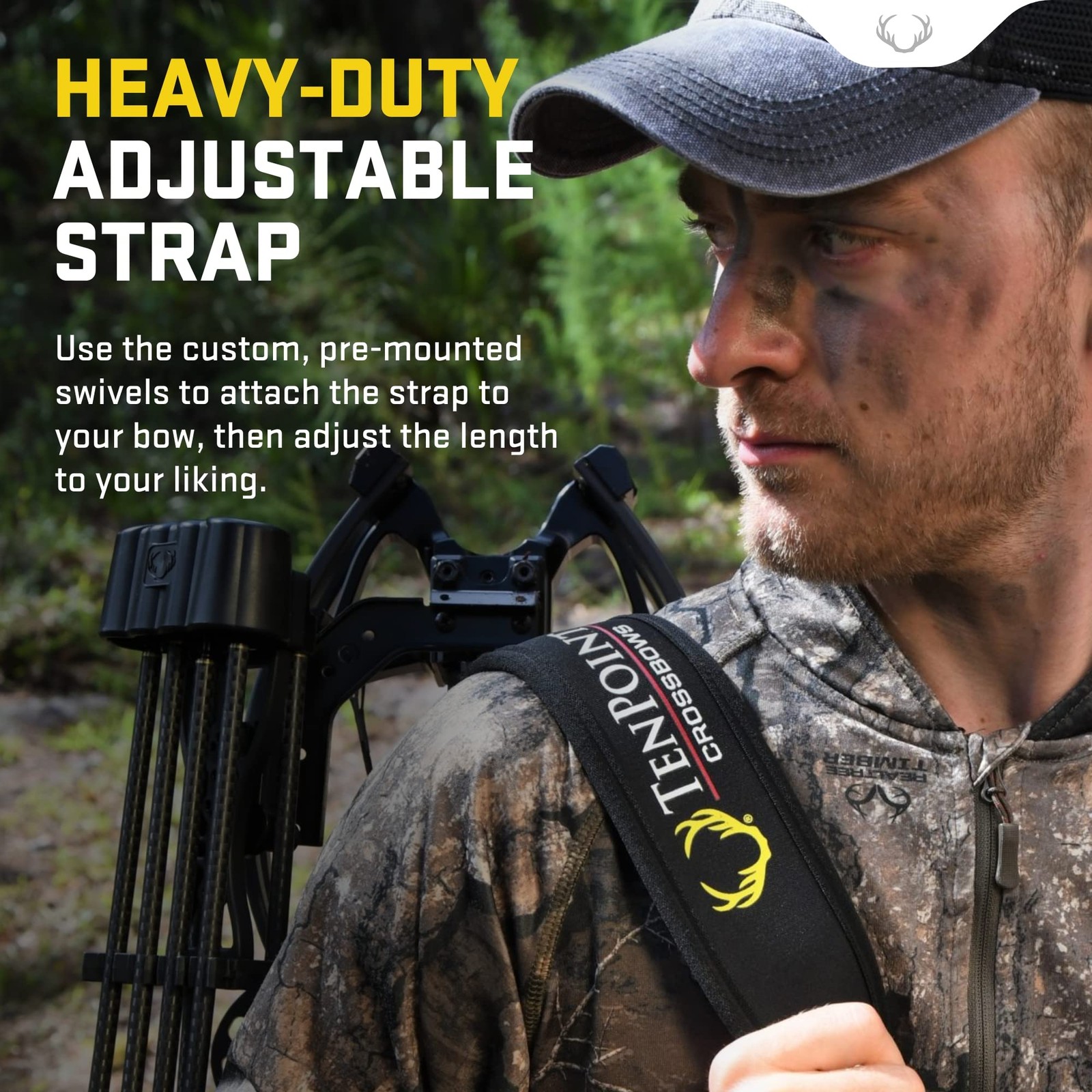 Neoprene Sling - Adjustable 1.25” Shoulder Strap with Thumb Loop - Compatible...
