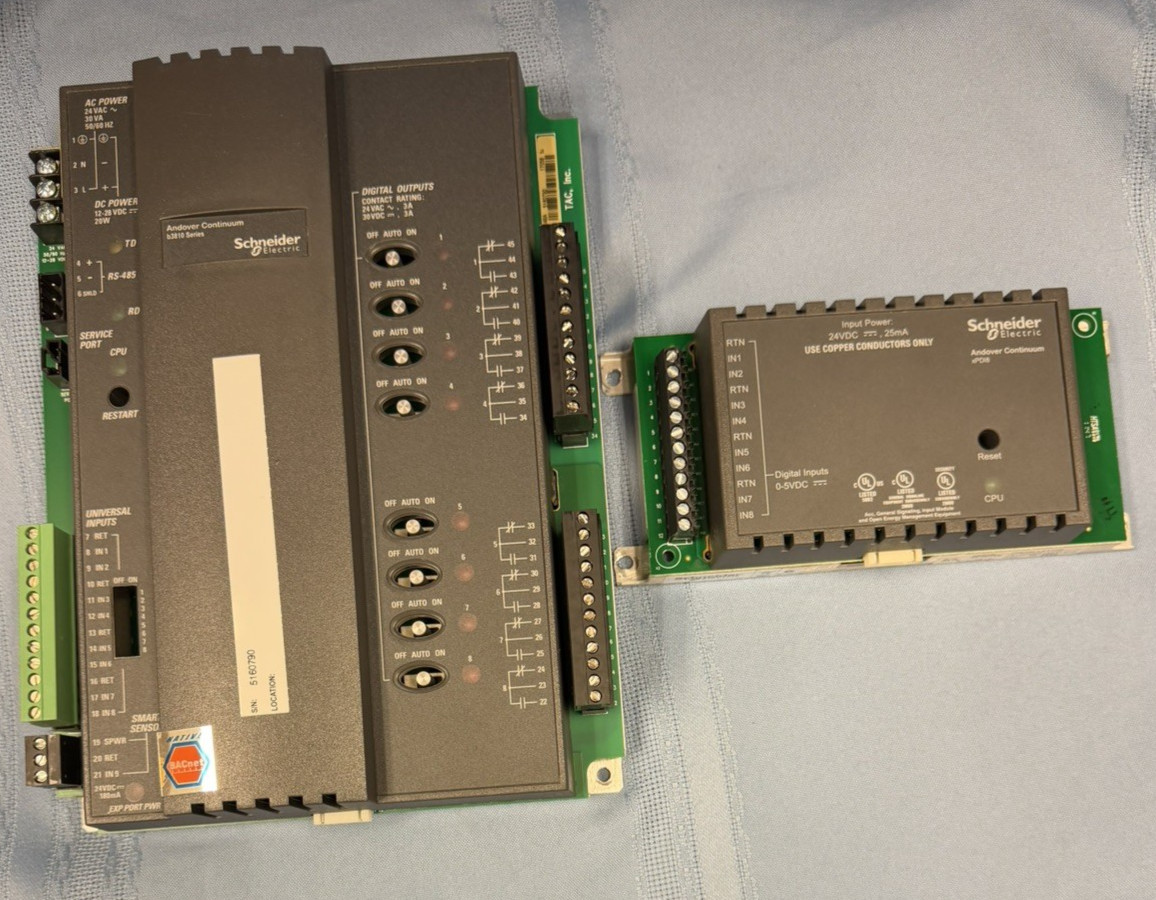 New Schneider Electric Andover Continuum B3810 BACnet & XPD18 Controllers