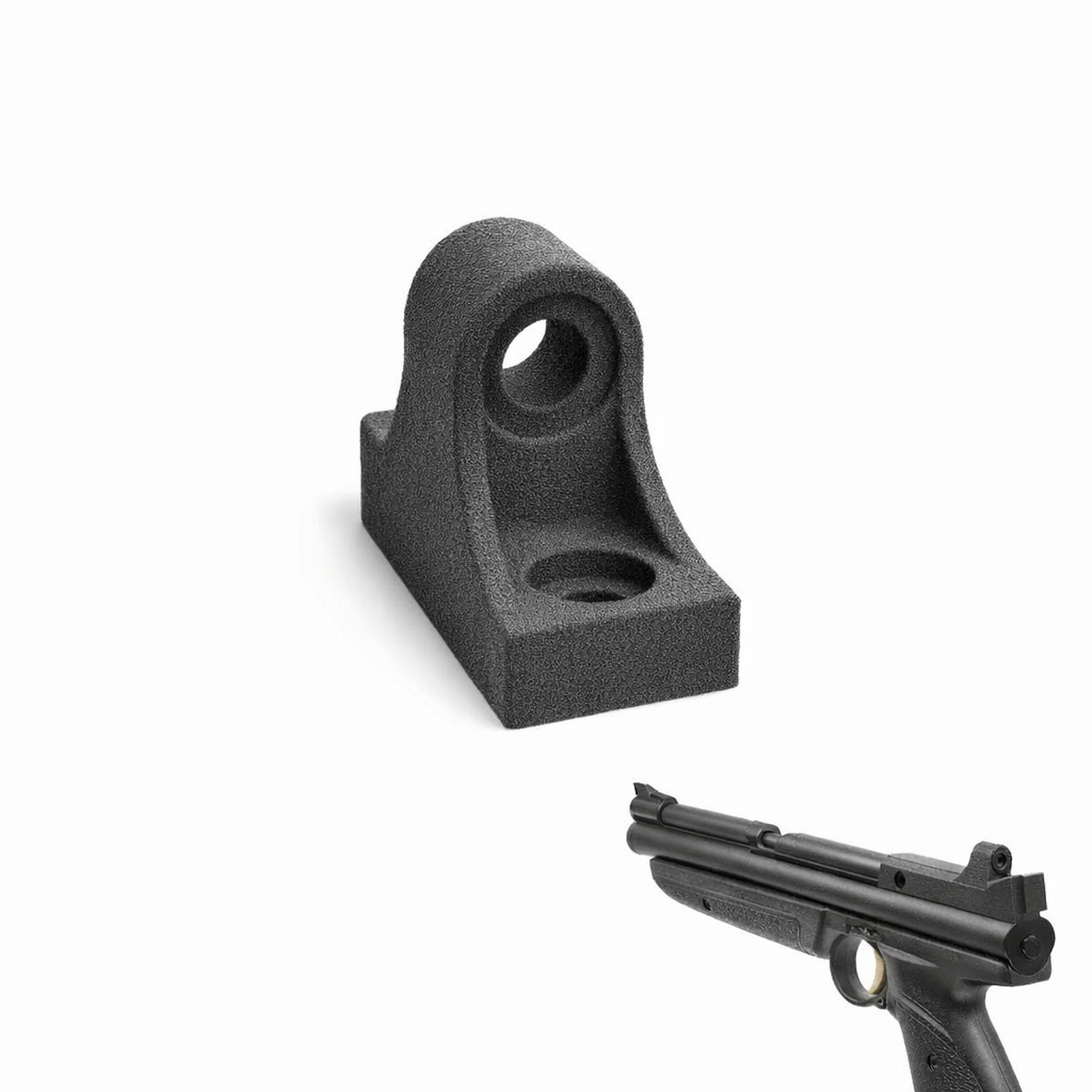 Crosman 2240, 1377, 1322 Ghost Ring / Peep / Fixed Rear Sight for Steel Breech