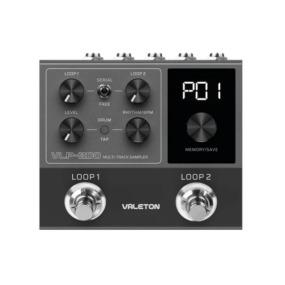 Valeton VLP-200 Multi-Track Sampler Dual Stereo Looper Pedal