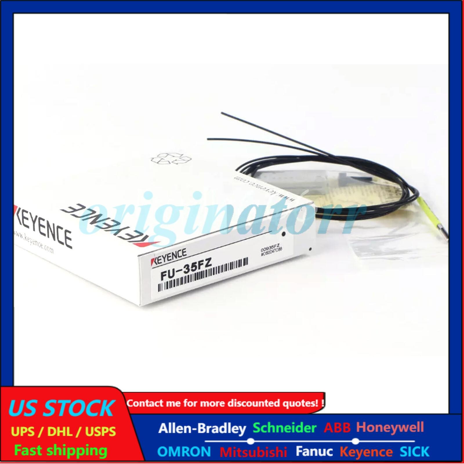 KEYENCE Digital Fiber Optic Sensor FU-35FZ FU35FZ Original New in Box Free Ship