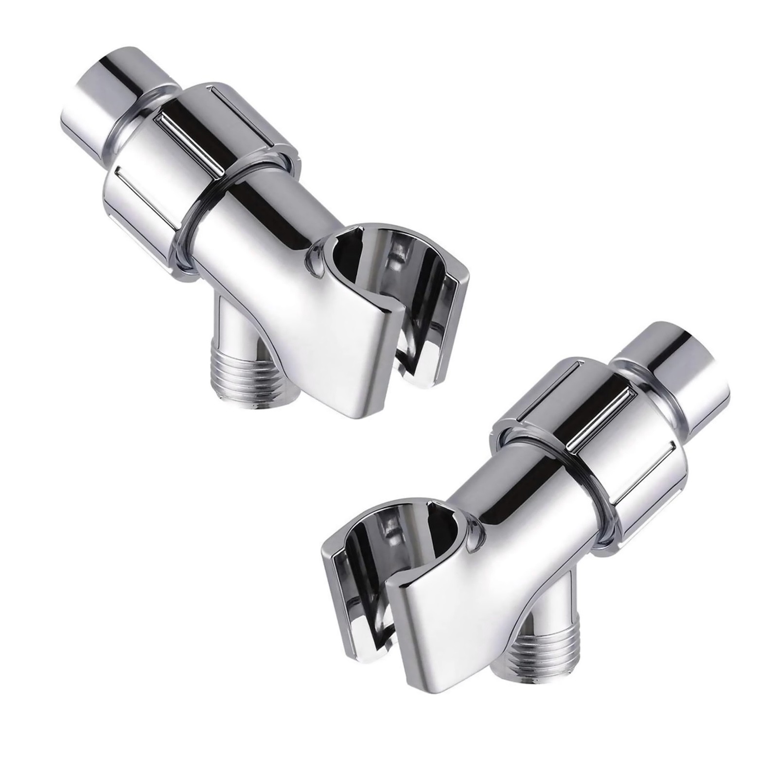 Release Hands Fixed Shower Arm Bracket, 360° Rotating, For Standard Arm, 2Pcs