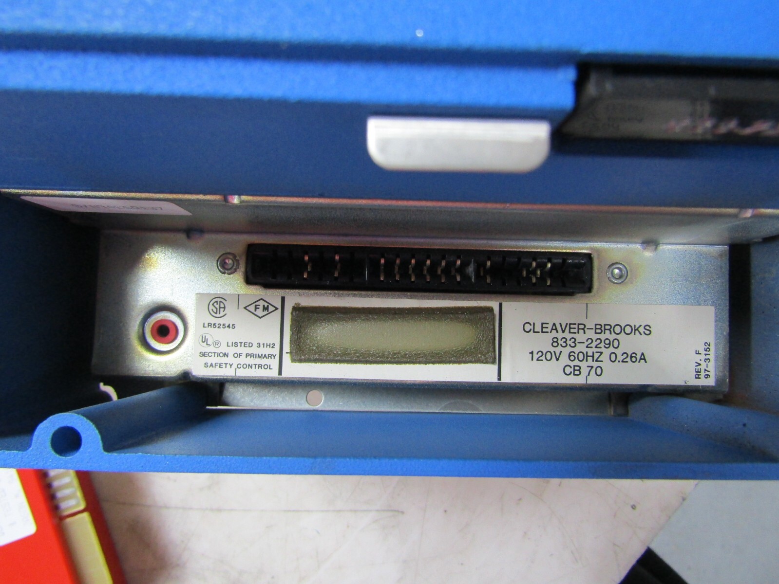 💥CLEAVER BROOKS CB70 COMPUTERIZED BURNER CONTROL W/ INFRARED AMPLIFIER
