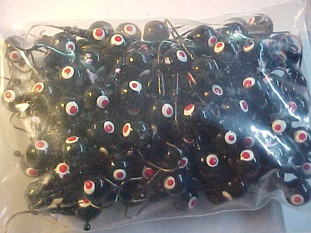 100 NEW  LEAD HEAD JIG HEADS 3/8 OZ.  WALLEYE JIGS BLACK 1/0 HOOKS