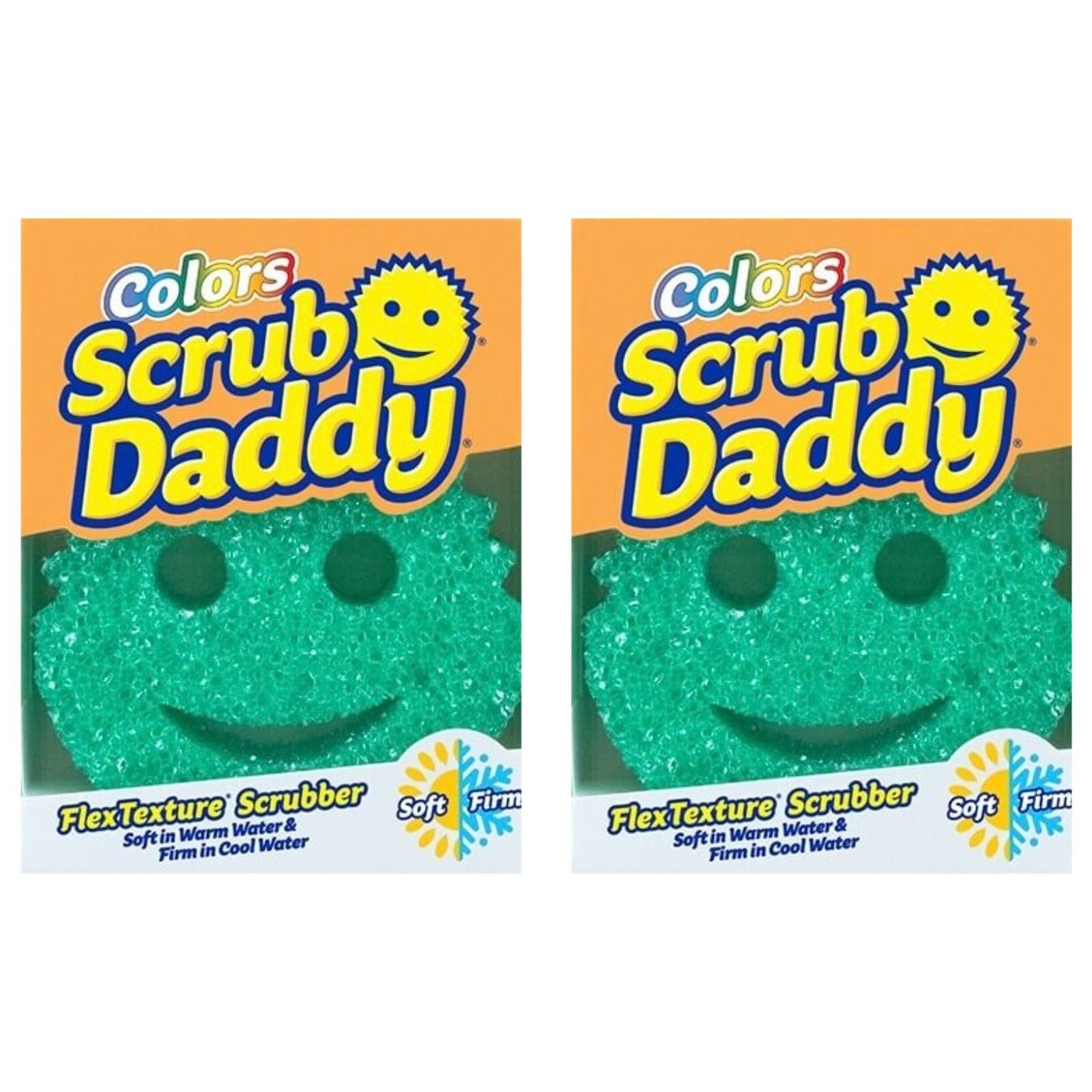 Scrub Daddy Colors FlexTexture Scrubber Sponges Green  Scratch Free
