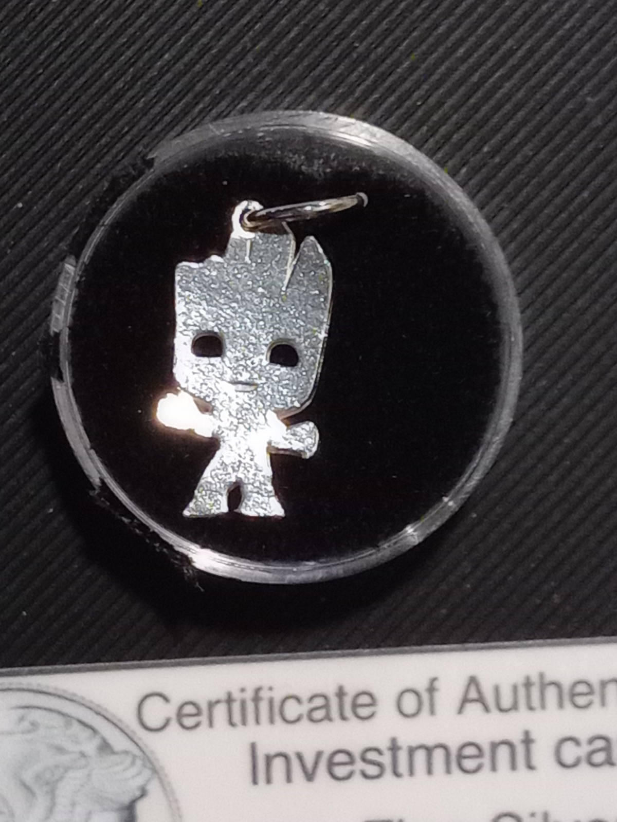 Baby Groot Guardians Of The Galaxy .999 Fine Silver Wearable Bullion 2.1 Grams