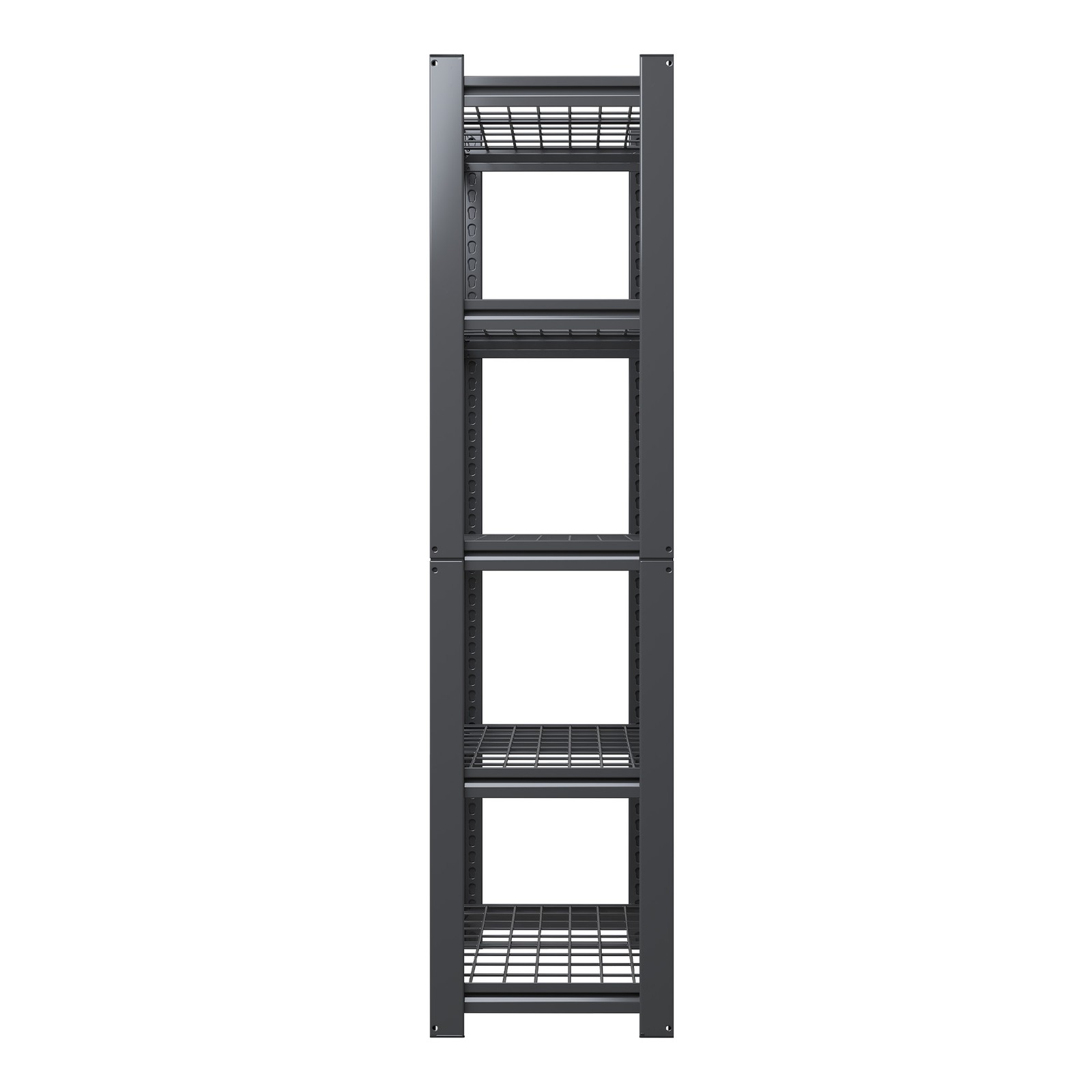 5-Tier Heavy Duty Metal Mesh Shelving 2000LBS Capacity Adjustable Storage Rack