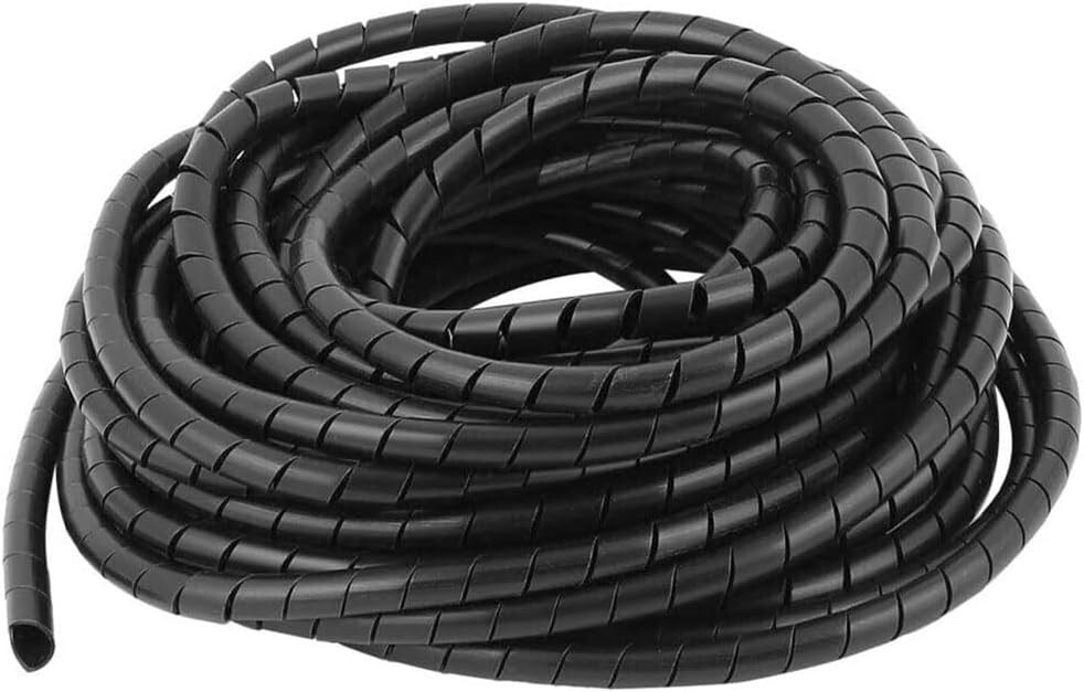 Spiral Cable Wrap - 45 Ft 1/4" Spiral Wire Wrap Cord Covers Bundle Sleeve Hose f