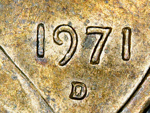 1971-D/D Lincoln Cent RPM ~ Unlisted