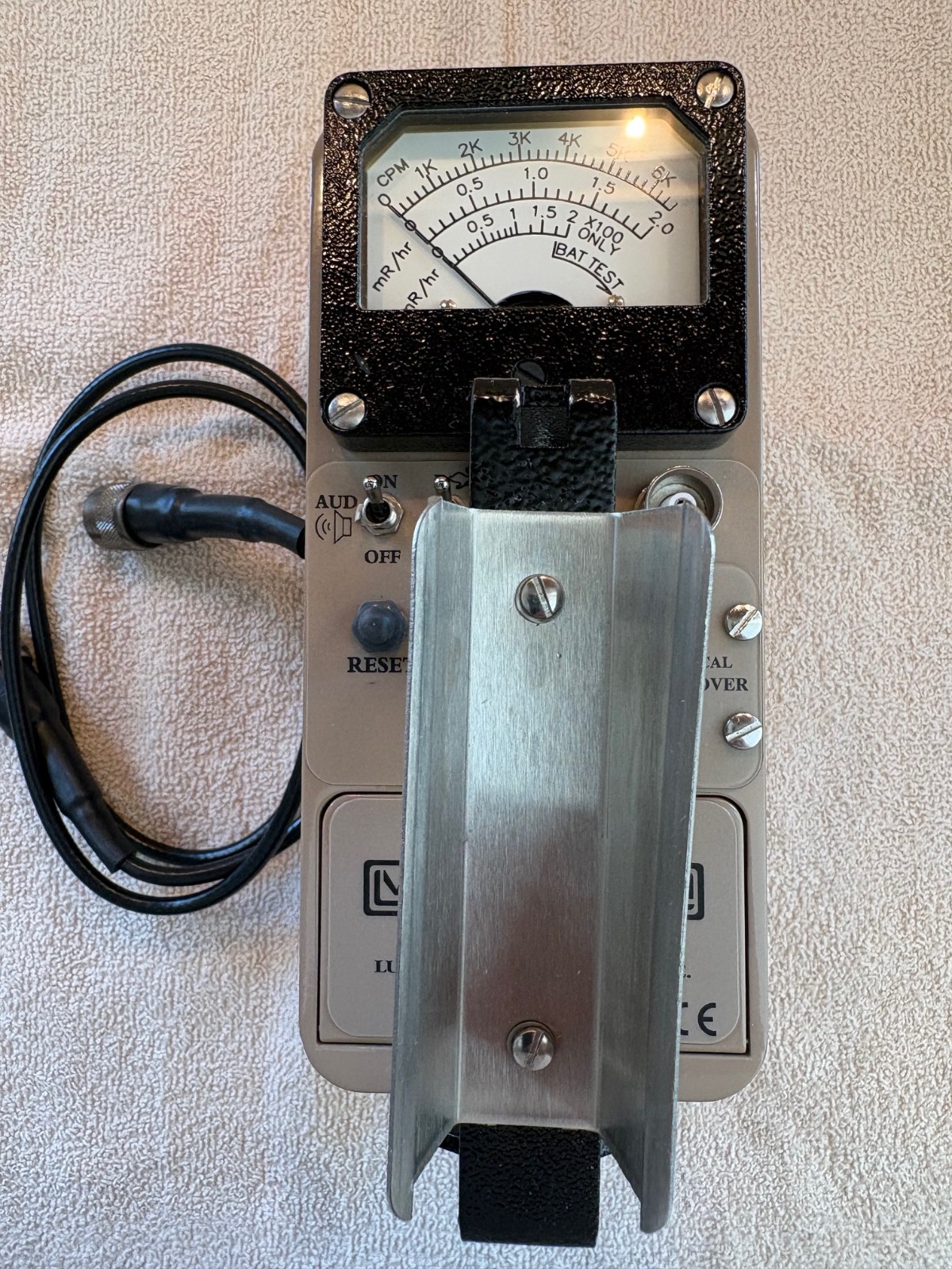 Ludlum Model 3 Meter w/44-9 Probe and Cable - Excellent Condition