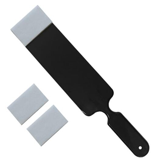 Window Tint Bulldozer Squeegee Scrubber Paddle Gray Narrow With 2 Cloth