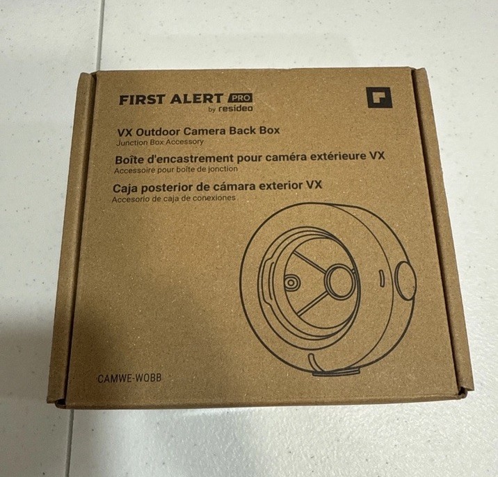 First Alert Pro by Resideo CAMWE-WOBB VX3 Outdoor Camera Backbox