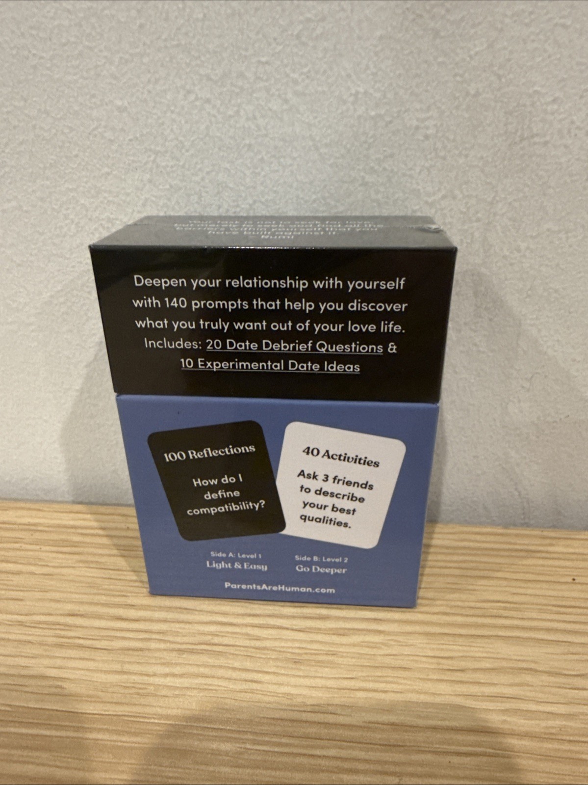 Loving Is Human Self-Help Dating Deck: Date Ideas, Question/Therapy Cards