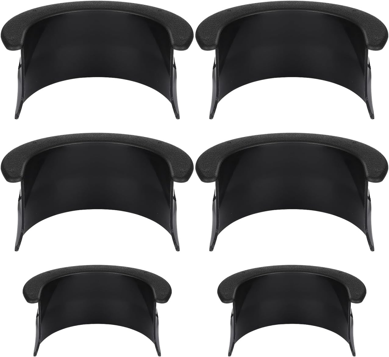 6pcs Pool Table Pockets, Plastic Black Billiard Pocket Liner 4 Corner Protectort