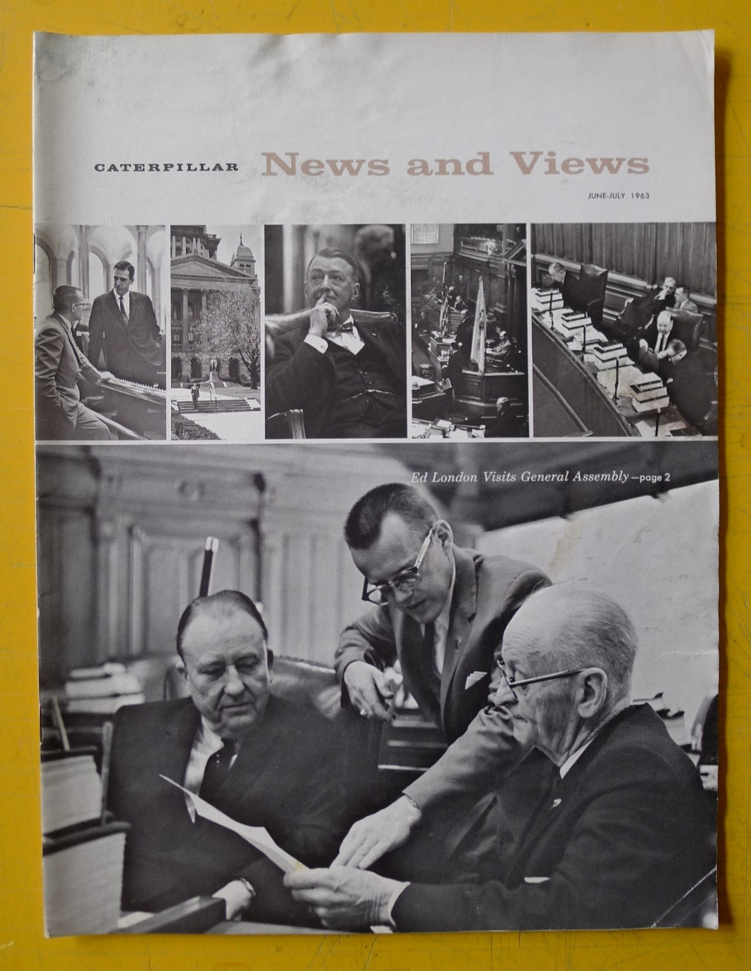 Vintage CATERPILLAR News & Views Magazine June/July 1963 - Wheel Loaders