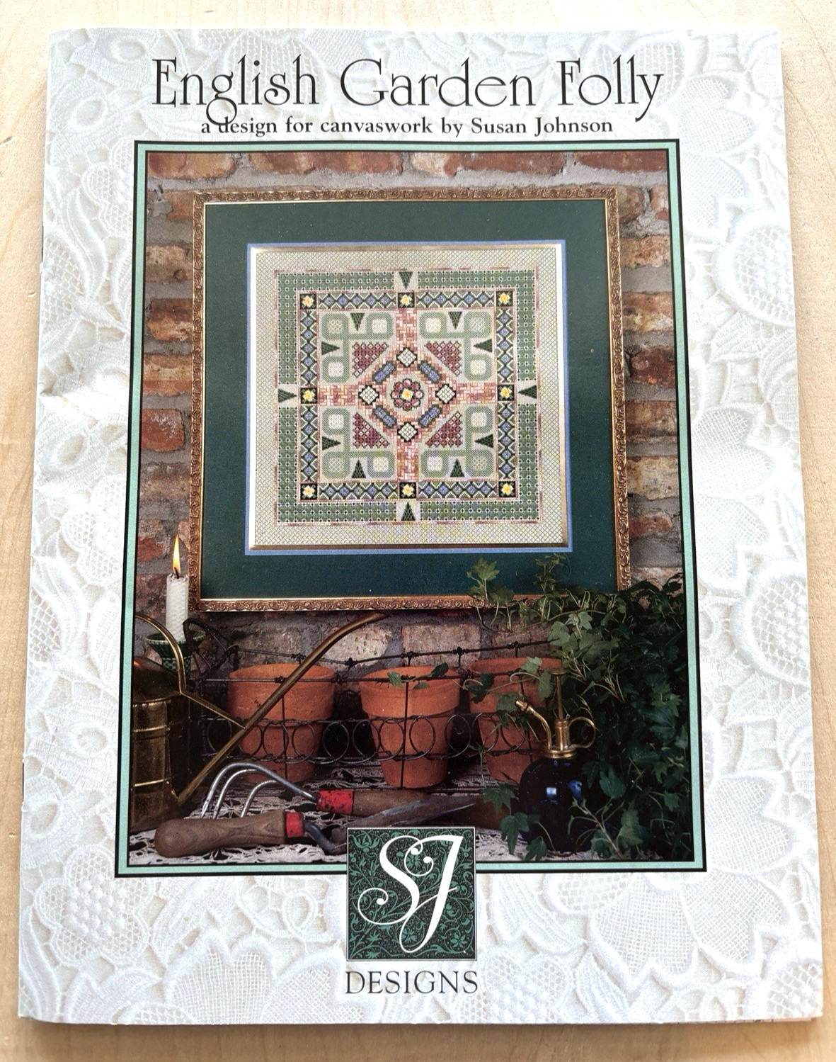 English Garden Folly Susan Johnson Designs PB 1998 Pattern Color Chart