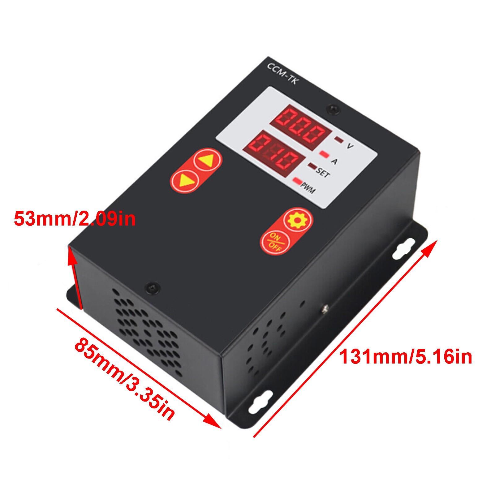 DC 12-80V 30A Digital Display Motor Speed Controller Slow-Start/Stop Control US