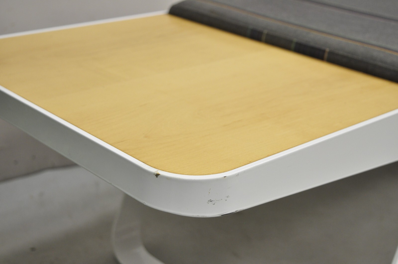 Contemporary Modern 72" White Steel Metal Entryway Bench w End Tables by WB Wood