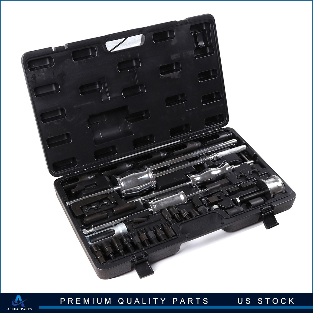 Complete Sets Auto Truck Diesel Injector Extractor Slide Hammer Puller Adaptor