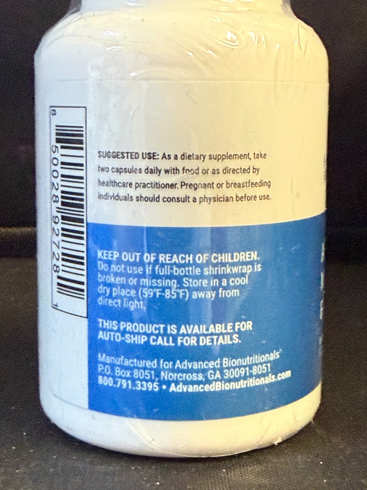 60ct Advanced Bionutritionals Advanced Mitochondrial Formula Support mfg 7/2023