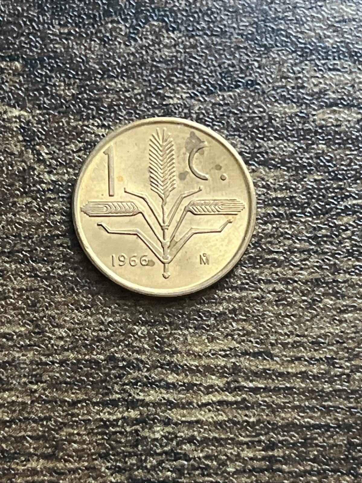 1966 Mexico Mexican 1 One Centavo AU Almost Uncirculated Actual Coin TC8774*