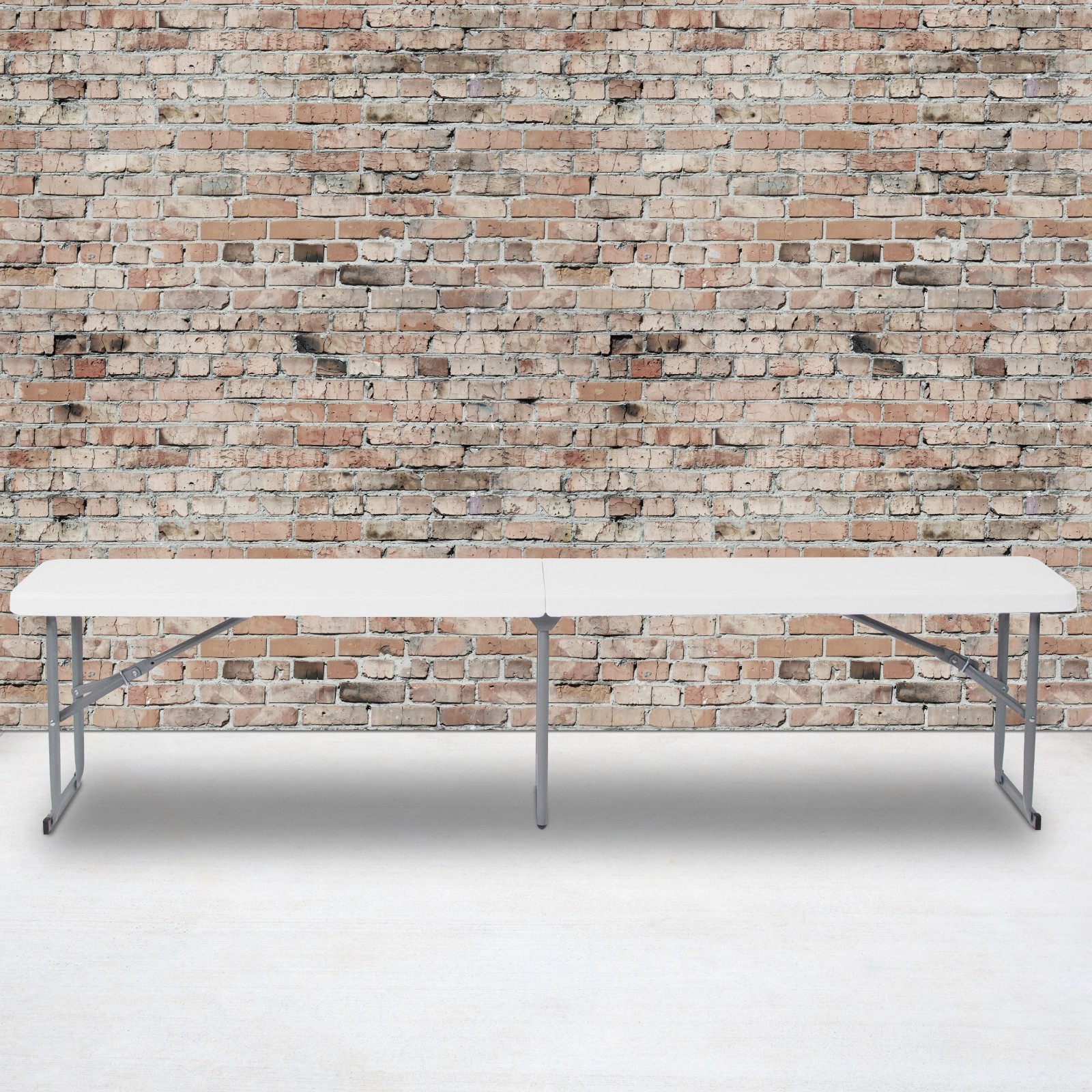 10.25 W By 71L Bi-fold Granite White Bifold Bench