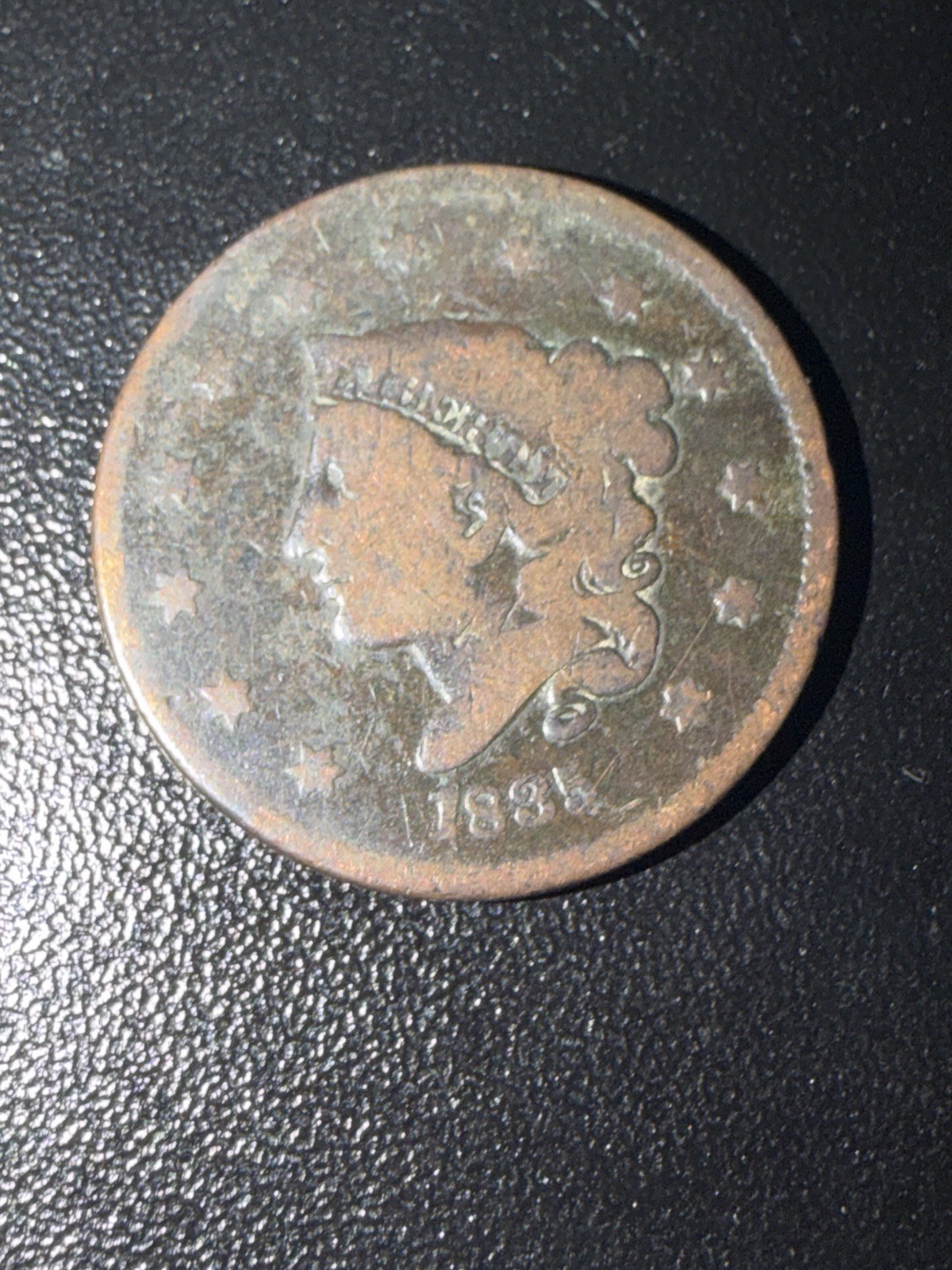 1835 Small Date & Small Stars Large Cent VG