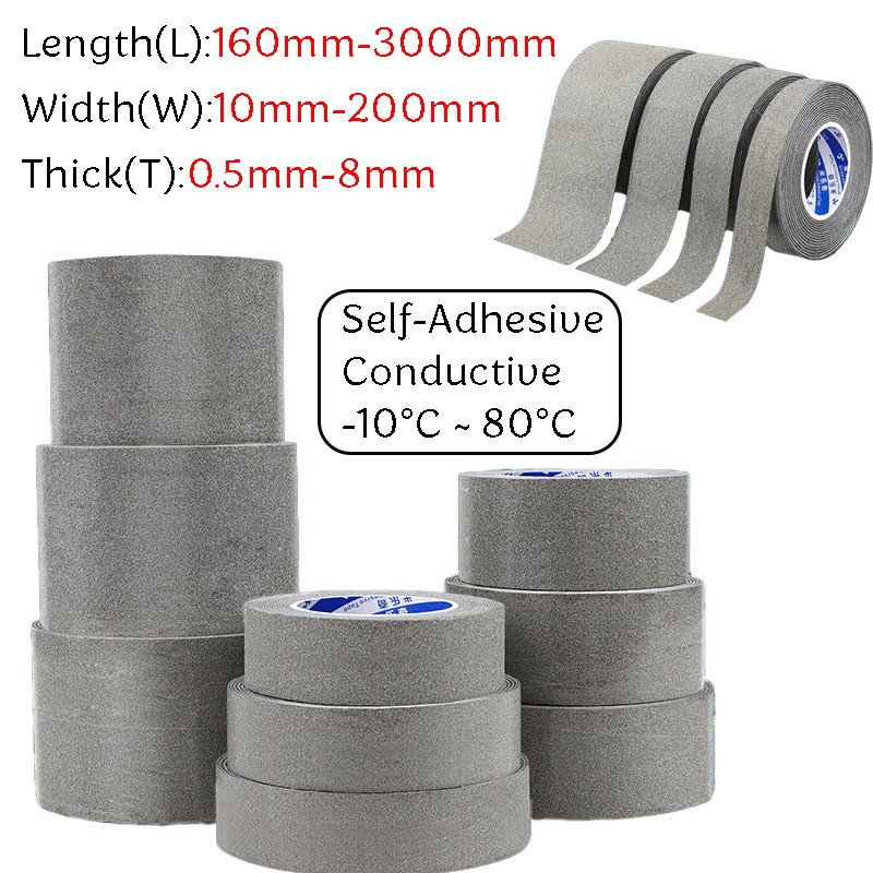 Conductive Sponge Tape Single-sided Adhesive Shielding Foam Plate