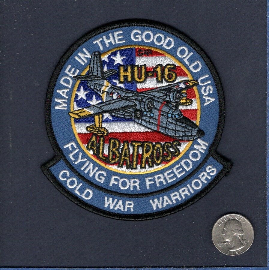 HU-16 SA-16 ALBATROSS US NAVY Grumman SAR Search Rescue Aircraft Patch