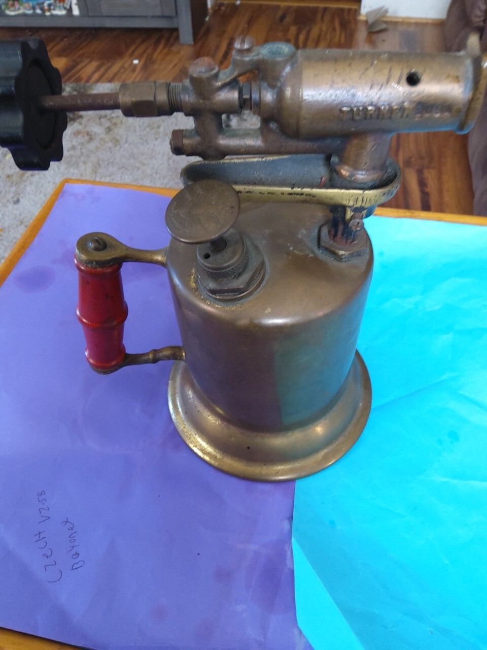 Turner Brass Works 206A Quart Blow Tourch For Restoration Or Parts