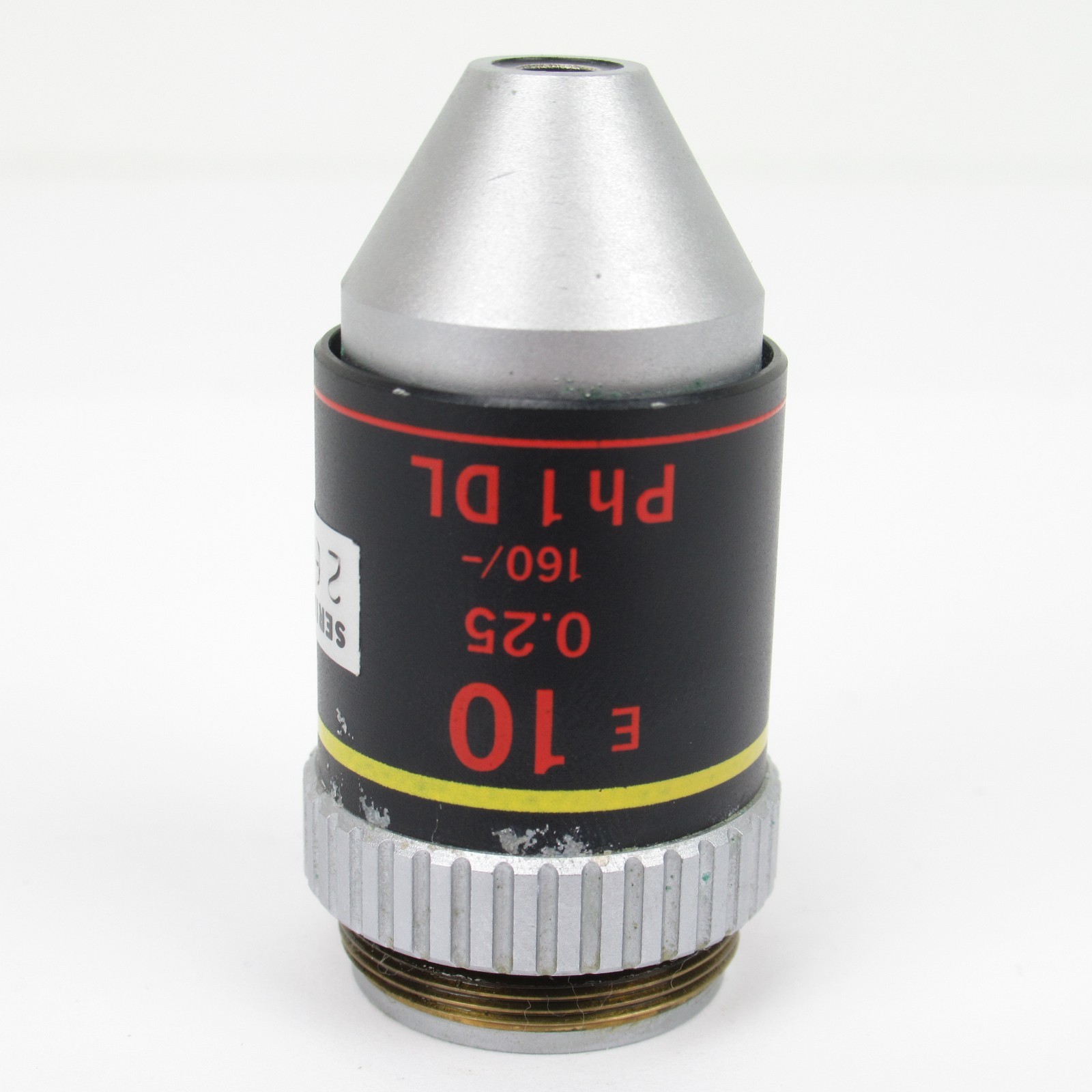 NIKON E 10 0.25 160/- PH1 DL PHASE CONTRAST MICROSCOPE OBJECTIVE LENS - 10X