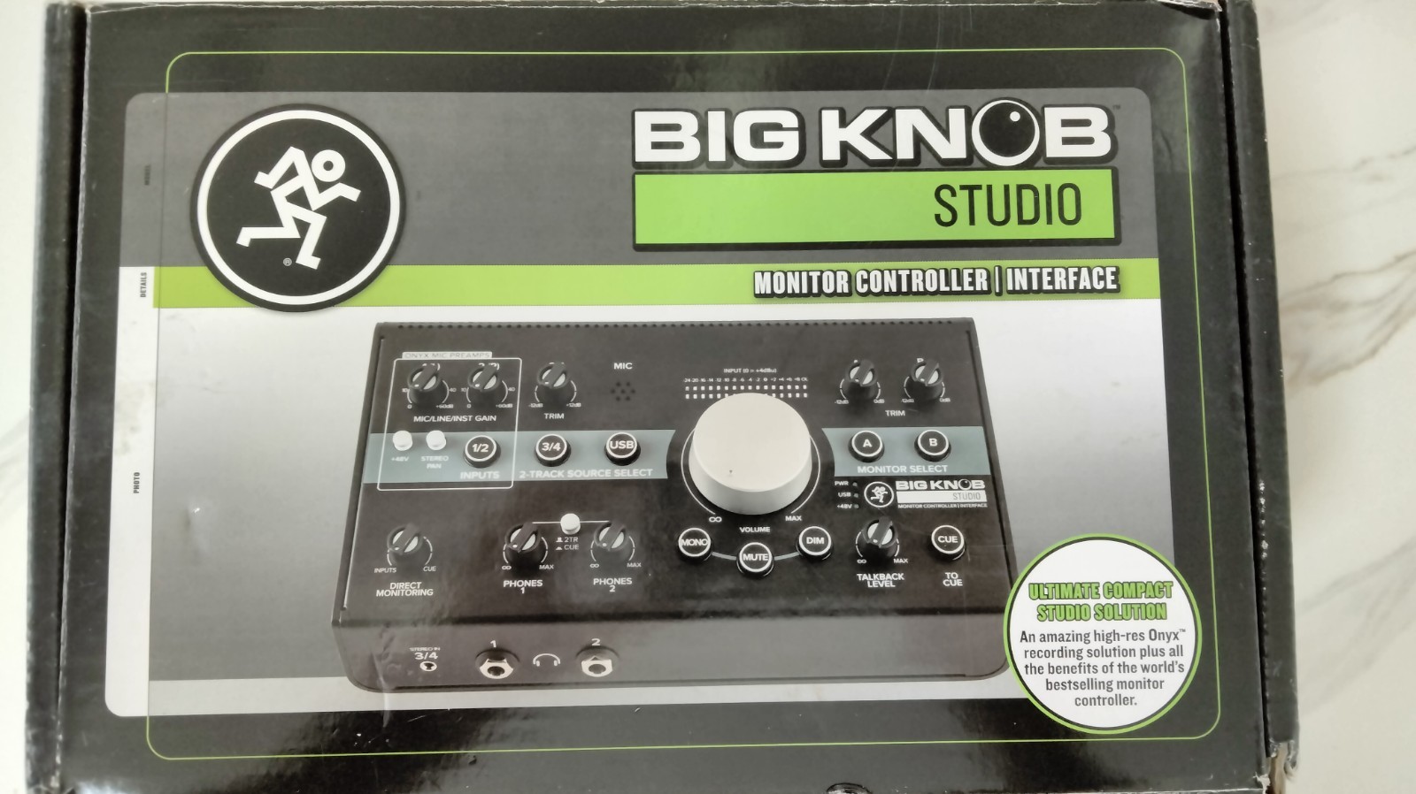 Mackie Big Knob Studio USB Audio Interface Monitor Controller, 24-bit/192kHz