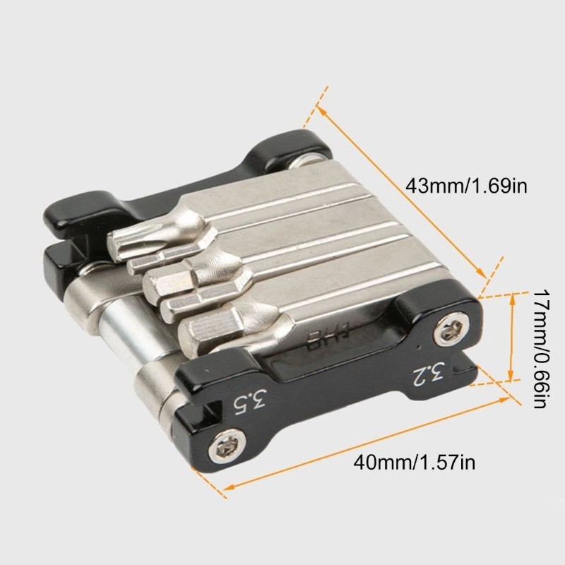 Bicycles Multitool with Bikes Tire Levers Spoke Wrench Set for Mountain Bikes