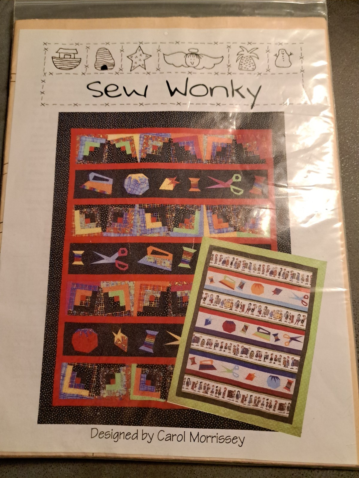 Wonky Houses By Carol Morrissey 63” X 78 1/2” QC 163 UNCUT