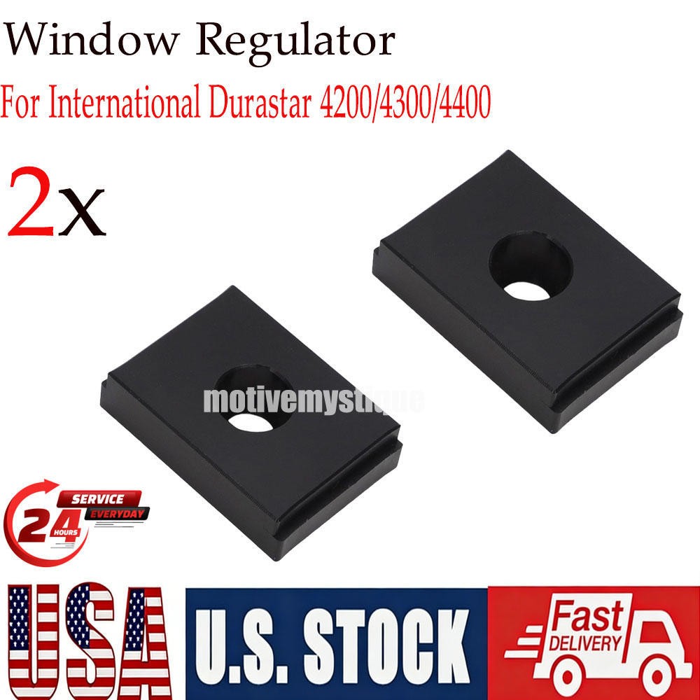Pair Window Regulator Glide / clip For International Durastar 4200/4300/4400