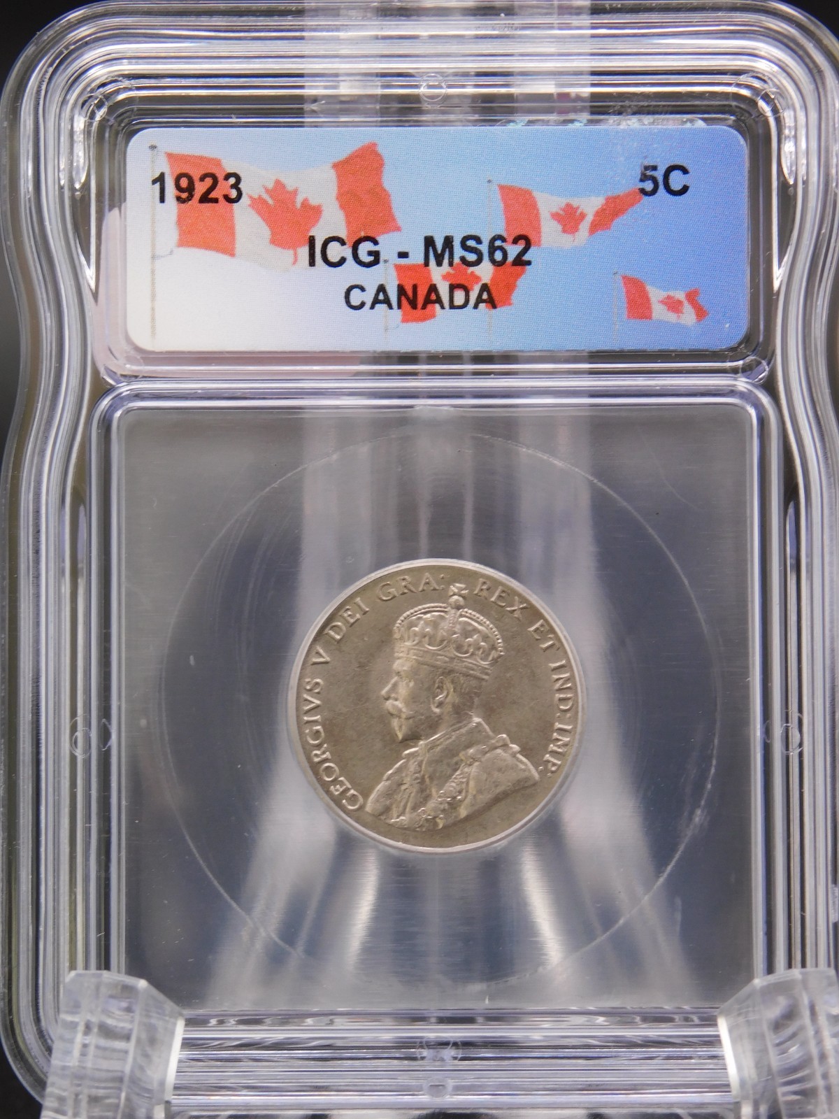 1923 CANADA FIVE CENT ICG MS63 (BT1225)